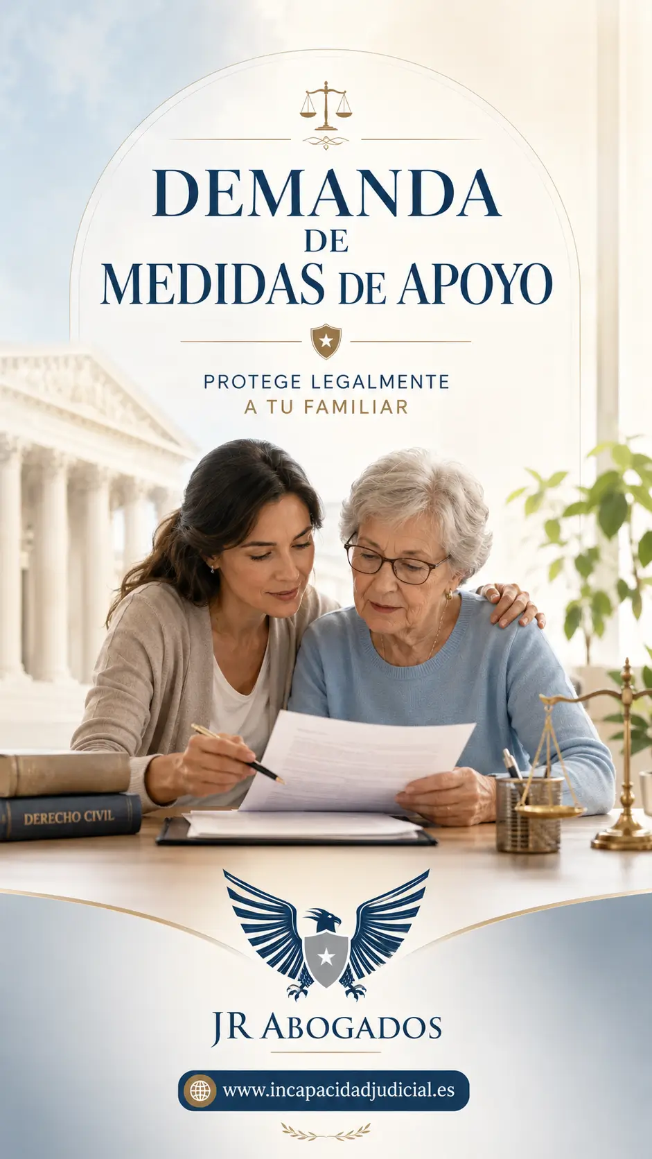 Demanda judicial de medidas de apoyo e incapacidad judicial